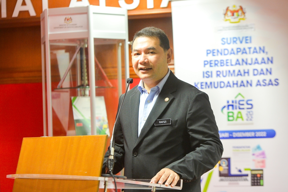 On a separate matter, Economy Minister Rafizi Ramli said that the progressive wage policy proposal will be presented to the National Economic Action Council (NEAC) on August 7, when a crucial policy decision is expected to be made. — Picture by Shafwan Zaidon