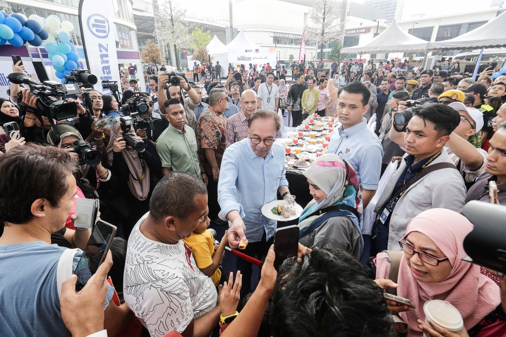 Prime Minister Datuk Seri Anwar Ibrahim said he has approved an additional RM50 million for the Rahmah programme to ensure it reached every state constituency in Malaysia. — Picture by Sayuti Zainudin