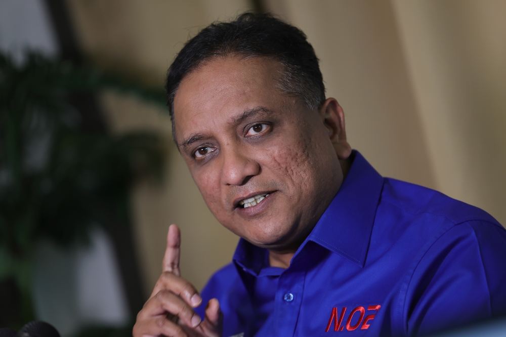Barisan Nasional (BN) candidate for State Legislative Assembly (DUN) N.02 Bertam seat, Datuk Seri Reezal Merican Naina Merican during an exclusive interview with Bernama in Kepala Batas, July 31, 2023. — Bernama pic 