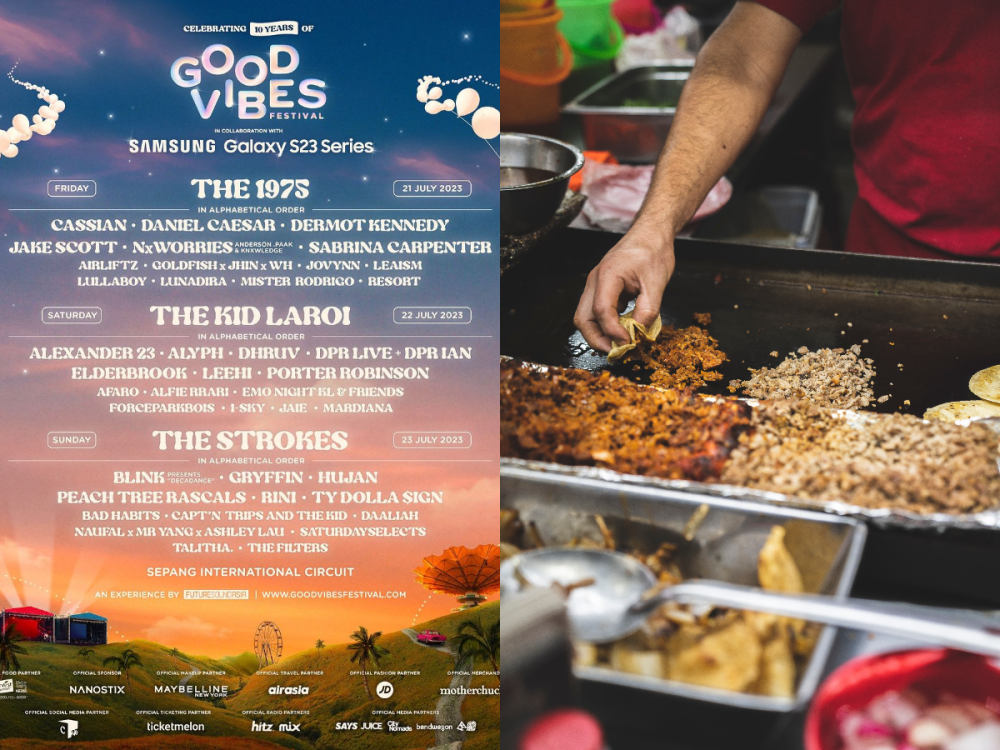 The Good Vibes Festival 2023 which was cancelled recently has left local food vendors scurrying and finding ways to clear their stocks which were prepared for the whole weekend. — Picture via Pexels.com and Instagram/ Good Vibes Festival