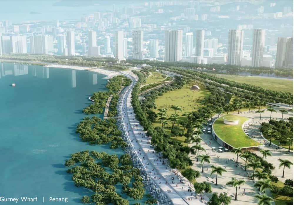 An artist's impression of the Gurney Bay project which is expected to open in phases. — Picture courtesy of the Penang Chief Minister's Office