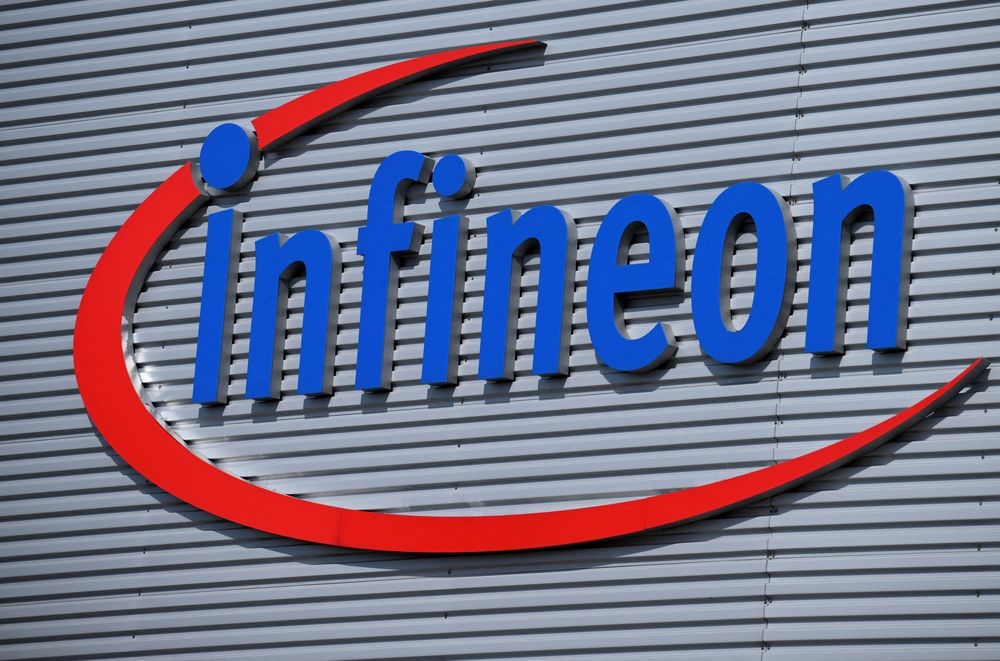 Infineon Technologies AG logo is seen during German Economy Minister Robert Habeck and Foreign Minister Annalena Baerbock's visit, in Dresden, Germany July 13, 2023. — Reuters pic