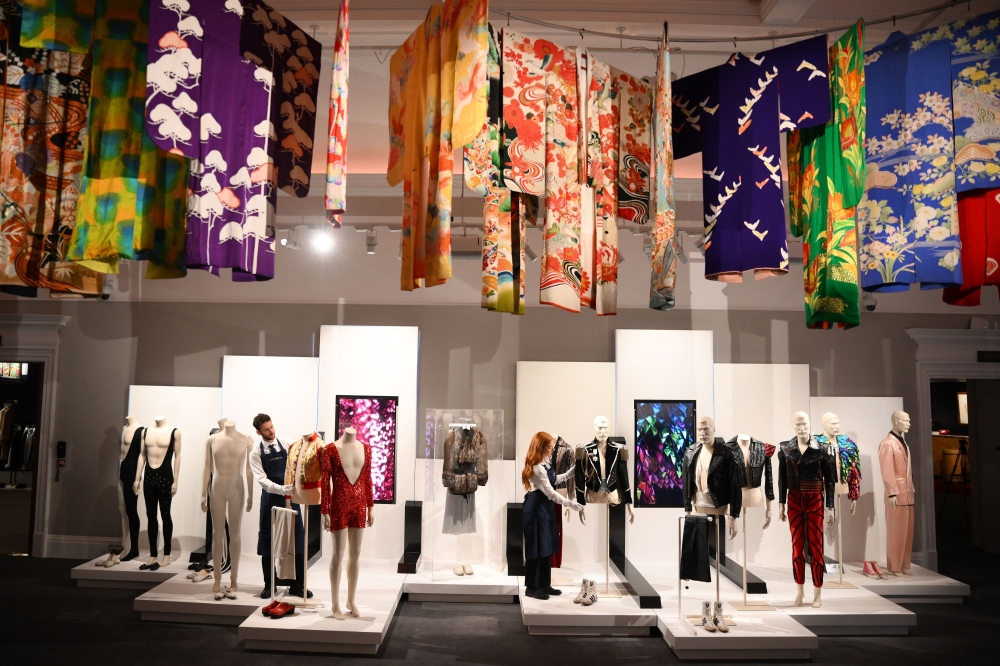 A collection of Freddie Mercury’s stage costumes will be on show ahead of the ‘Freddie Mercury: A World of His Own’ auctions, at Sotheby’s auctioneers in London. — AFP pic