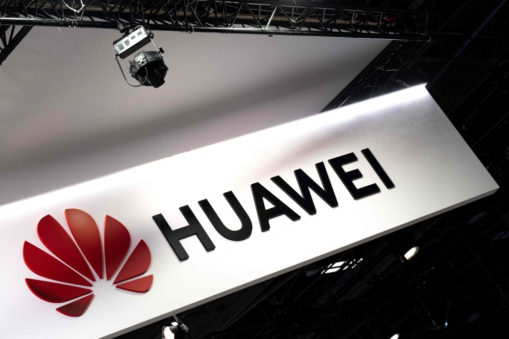 A photo shows the Chinese technology company Huawei logo during the Vivatech technology startups and innovation fair at the Porte de Versailles exhibition centre in Paris June 14, 2023. — AFP pic 