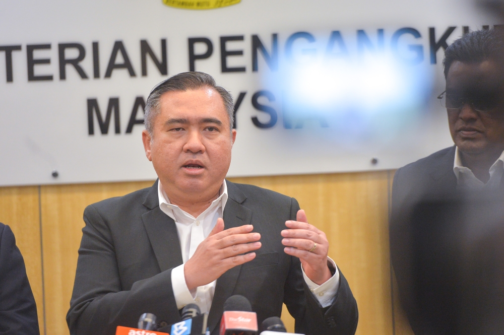 Transport Minister Anthony Loke said online payment for the Motor Vehicle Licence and Malaysian Driving Licence will be announced after the completion of the Proof of Concept implementation. — Picture by Shafwan Zaidon
