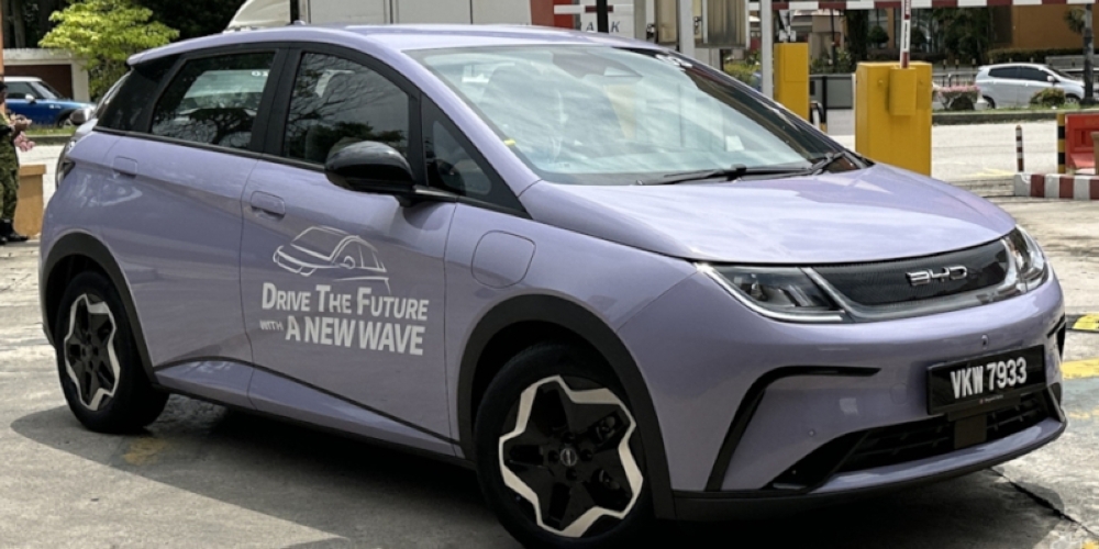 BYD Dolphin Dynamic Standard in Maldive Purple. — SoyaCincau pic