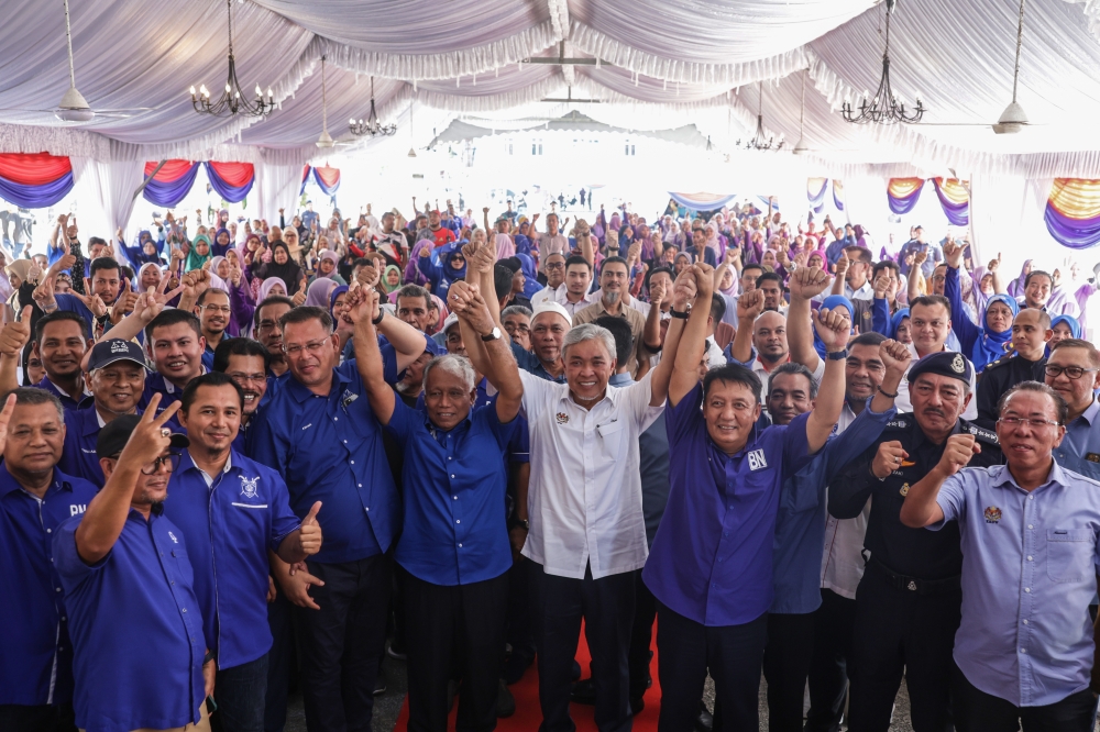 Deputy Prime Minister Datuk Seri Ahmad Zahid Hamidi said the state election is the perfect opportunity for the people of Kelantan to vote in a new state government after 33 years. — Bernama pic   