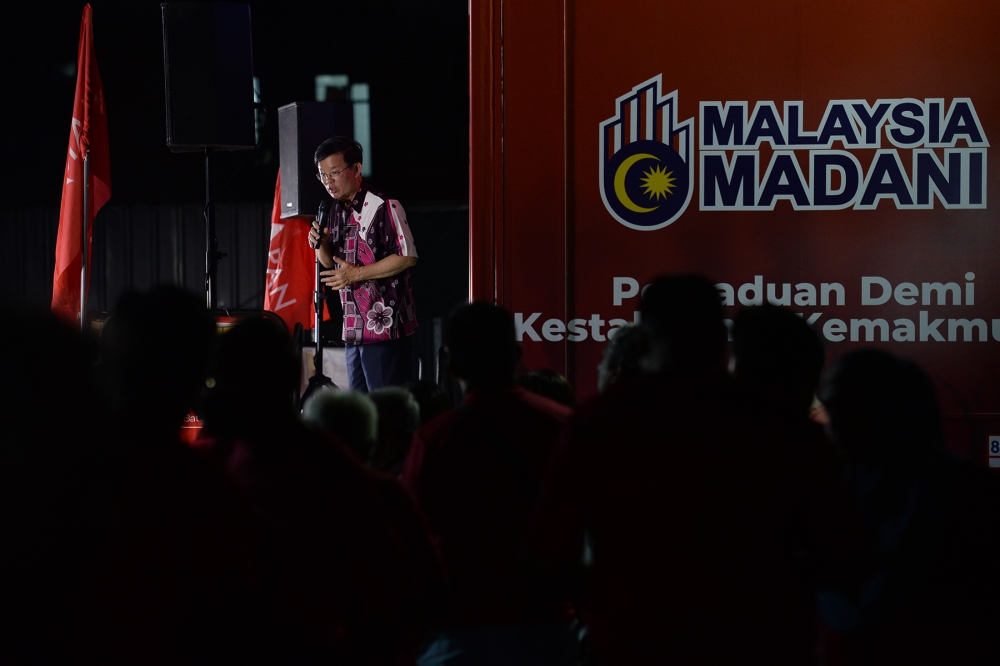 Penang DAP chairman Chow Kon Yeow  said those seats that the coalition will not focus much on those seats that it knows will be hard for the unity coalition to win. — Picture by KE Ooi