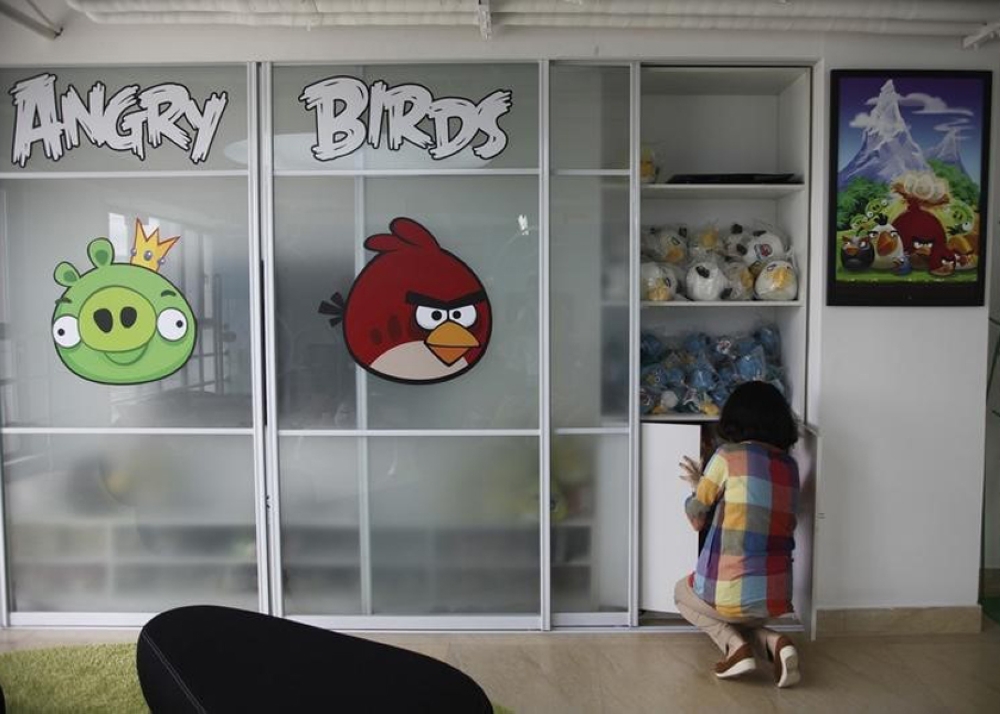 An employee works inside an office of Rovio, the company which created the video game Angry Birds, October 26, 2014. — Reuters file pic