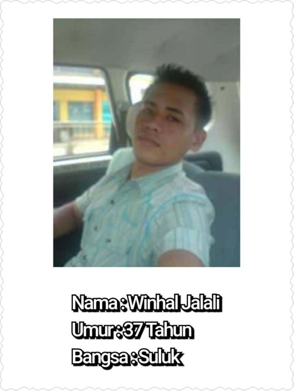 City police chief assistant commissioner Mohd Zaidi Abdullah said that one of the three main suspects, 37-year-old Winhal Jalali, was believed to have attacked the victim, who was eating in the car with his girlfriend (who is also Winhal’s ex-wife) at around 9pm at the popular open hangout spot.