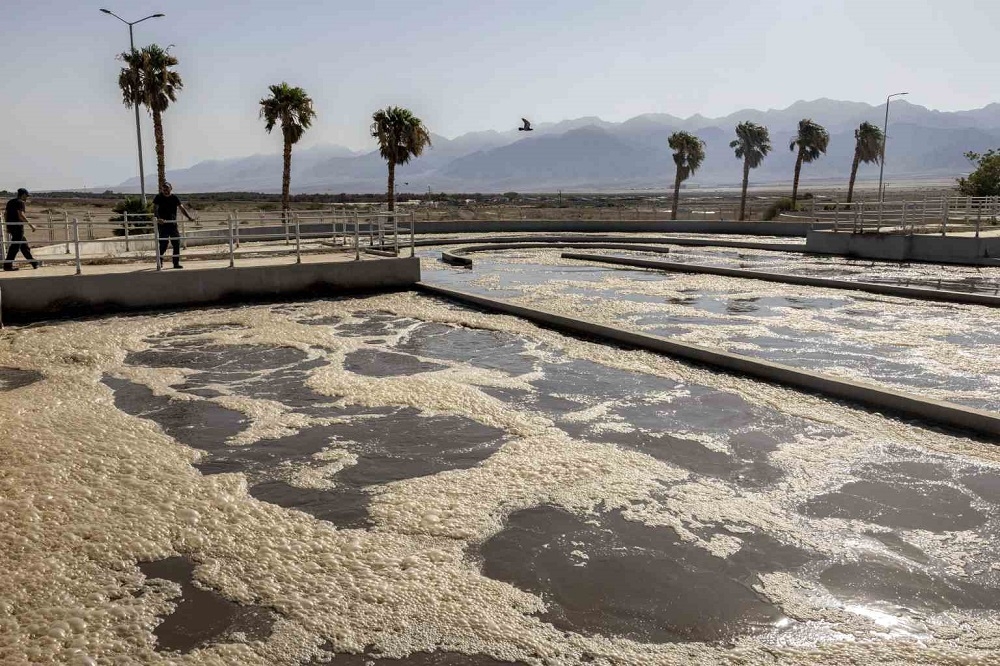 Eliat is hemmed in between the desert and Red Sea, isolated from the rest of Israel with no natural freshwater. Its drinking water is a combination of desalinated groundwater and seawater. — AFP pic