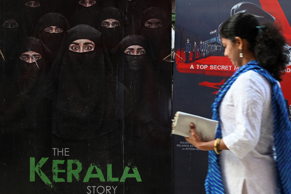 With free tickets and false claims, ‘The Kerala Story’ is one of a slew of polarising films sparking concern Bollywood is churning out cultural propaganda to bolster support for India’s ruling party ahead of elections. — AFP pic