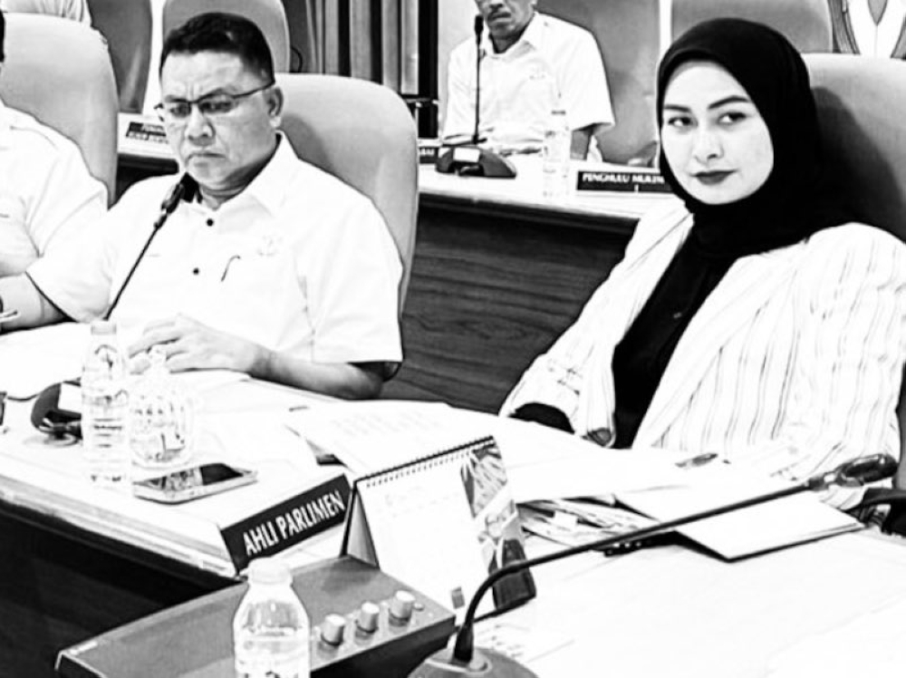 Young Syefura said Datuk Seri Johari Harun, whom she described as a friend, met her two days ago to discuss development matters. — Picture from Twitter/youngsyefura