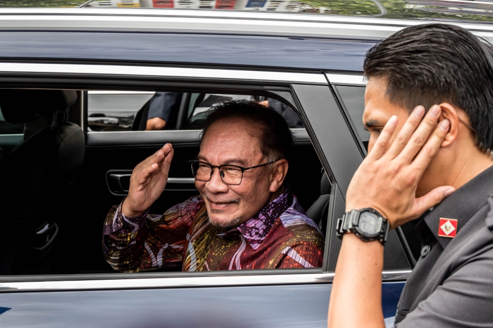 Prime Minister Datuk Seri Anwar Ibrahim today underwent a minor dental surgical procedure at Kuala Lumpur Hospital today. — Picture by Firdaus Latif