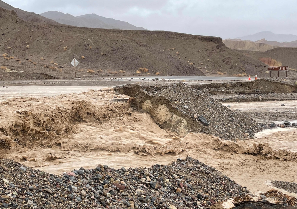 Flash floods in Death Valley, California. — AFP pic/National Park Service