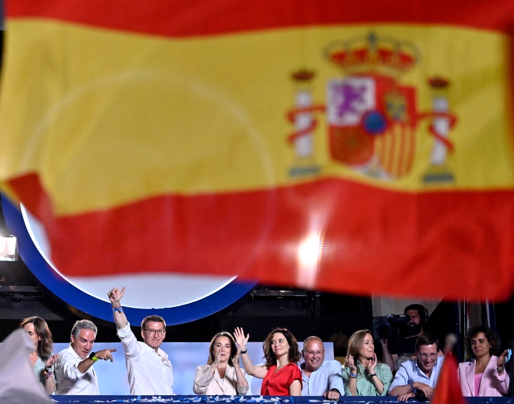 The head of Spain’s conservative opposition Popular Party (PP) will face a parliamentary vote to become prime minister in September even though he lacks the necessary support in the assembly. — AFP pic