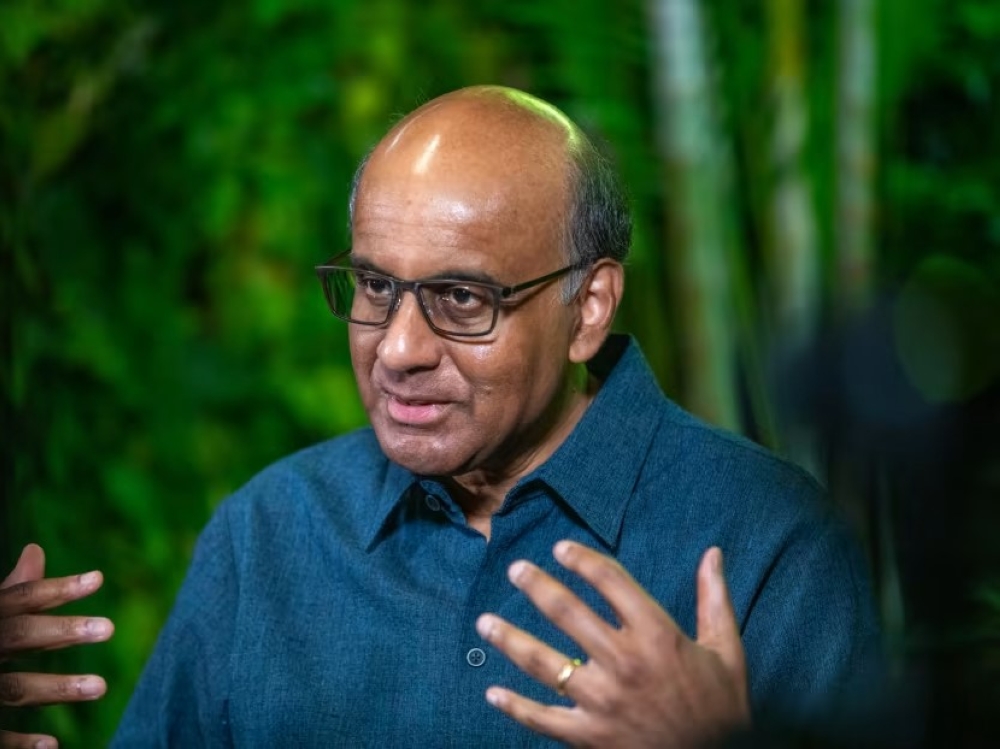 Tharman Shanmugaratnam during an interview with the media on Aug 16, 2023. — TODAY pic