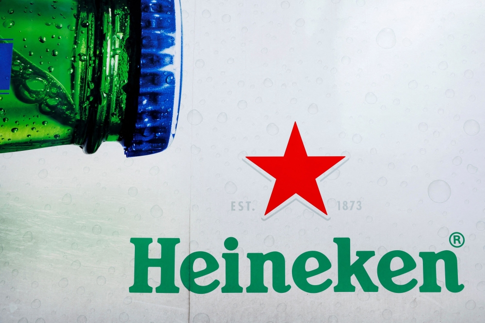 The logo of Heineken beer is seen on a delivery truck in Nijmegen, Netherlands March 21, 2023. — Reuters pic