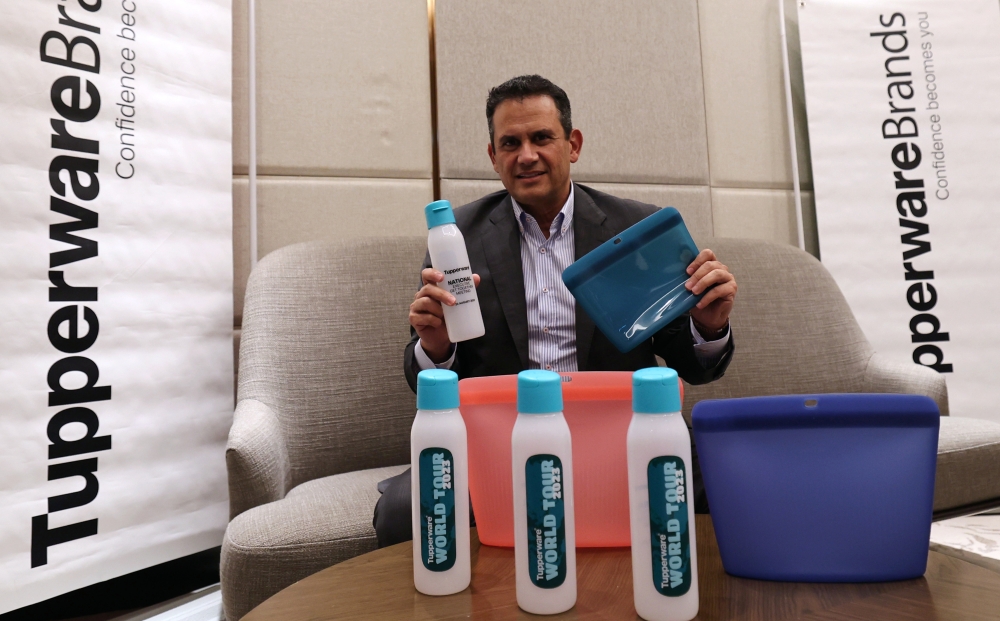 Tupperware Brands Corporation president and chief executive officer Miguel Fernandez during an interview in Kuala Lumpur August 26, 2023. — Bernama pic 