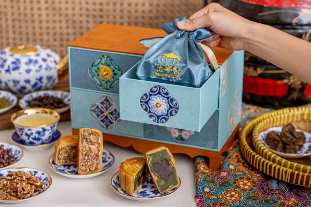 The Peranakan Treasures mooncake collection from Pavilion Hotel offers an array of flavours.— Picture courtesy of Pavilion Hotel