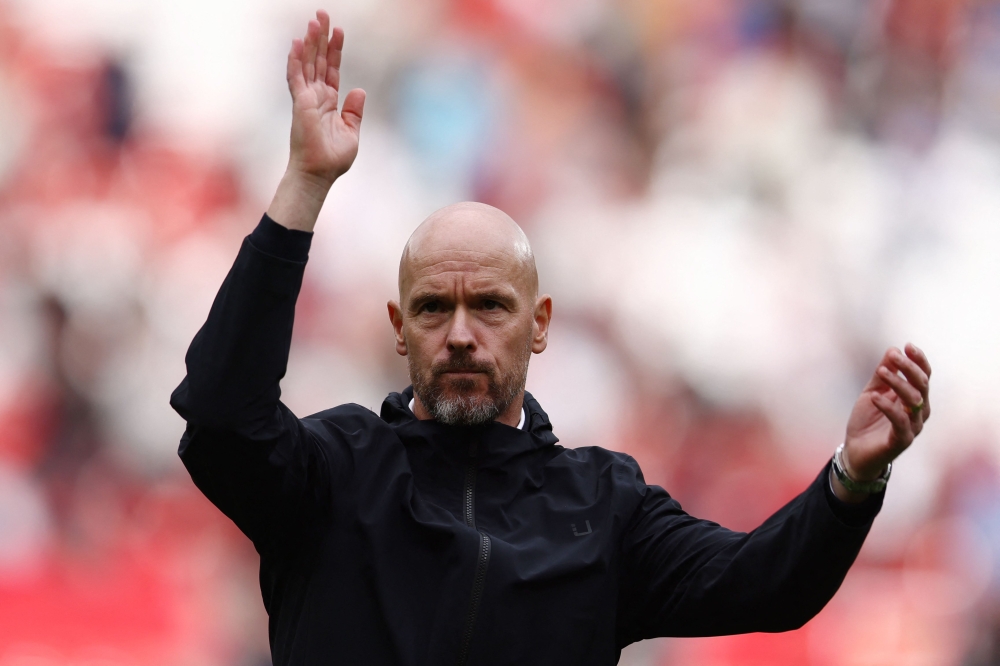 Manchester United boss Erik ten Hag labelled his side’s concession of two goals inside four minutes to Nottingham Forest crazy, but hailed his players for fighting back to win 3-2 on Saturday. — AFP pic