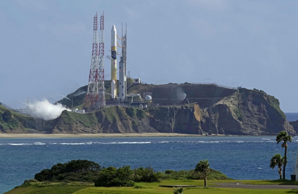 The rocket, set for launch from the southern island of Tanegashima, will also carry a research satellite developed by Jaxa, Nasa and the European Space Agency. — Reuters pic/Kyodo