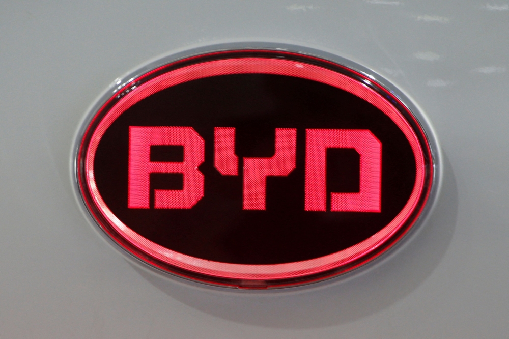 BYD's first fully electric vehicle (EV) is launched on Malaysian shores — the Atto 3. ― Reuters pic