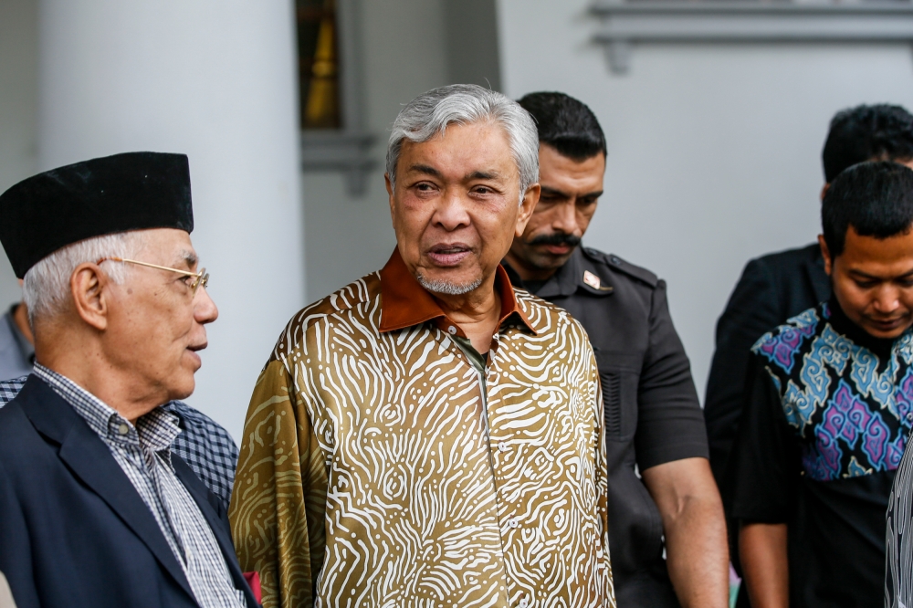 The Umno president’s comments came after a memo, said to be from the AGC, was leaked, purportedly suggesting that the government drop the case involving the former prime minister. — Picture by Hari Anggara