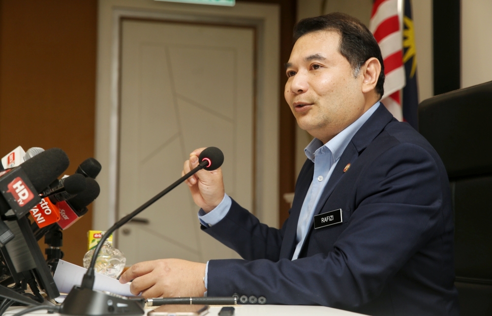 Economy Minister Rafizi Ramli said the latest figure recorded reflects a continuous trend of increasingly stable prices as it also marked an 11-month continuous decline in the inflation rate since September last year. — Picture by Choo Choy May
