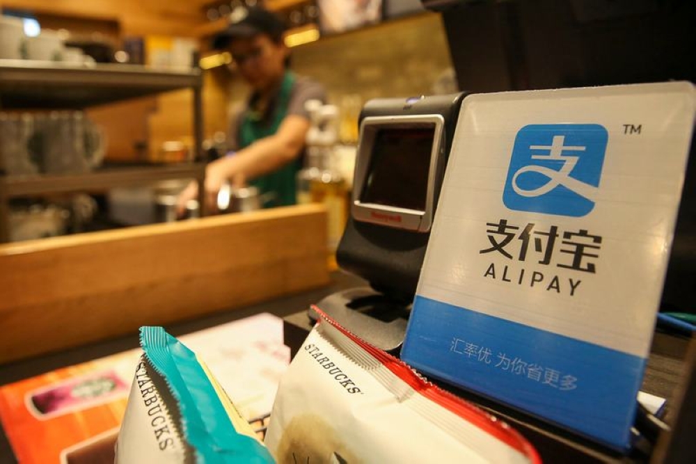 Malaysians will see more and more businesses put up this Alipay sign over the next few months. — Picture by Choo Choy May