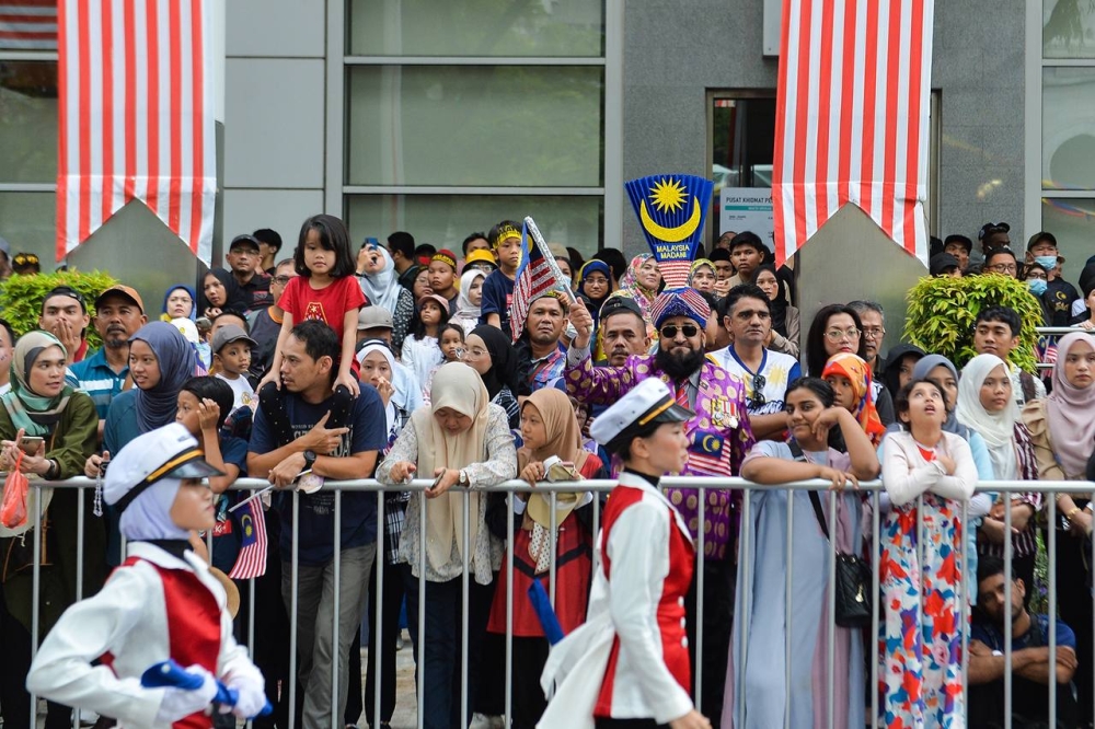 Thousands attend the Merdeka Day celebration in Putrajaya August 31, 2023. ― Picture by Miera Zulyana 