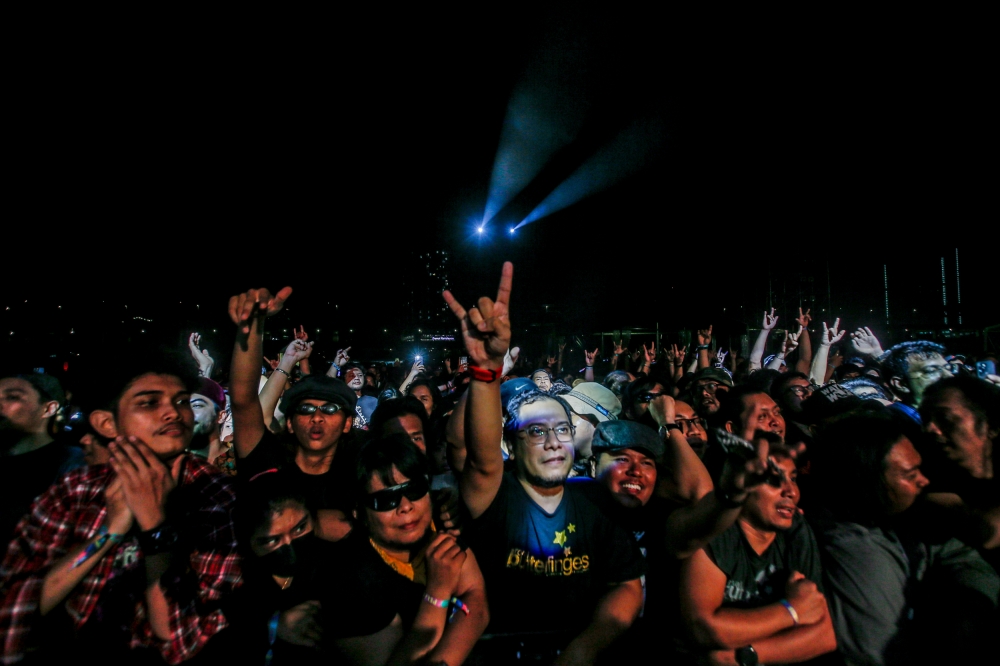 File picture of concert-goers enjoying the Nusafest festival 2023 in Bandar Malaysia, Sungai Besi, July 9, 2023. — Picture by Hari Anggara
