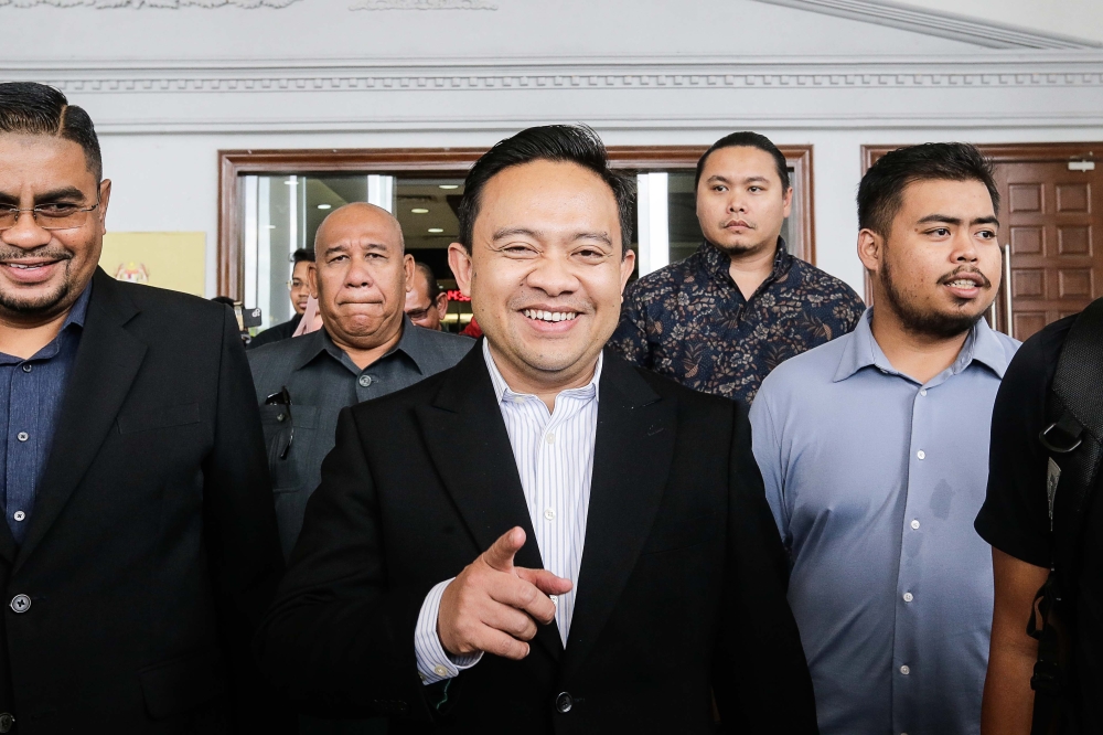 Deputy public prosecutor Maziah Mohaide said the prosecution had no objections to the application on condition that Wan Saiful (pic) signs an oath to present a copy of his return trip ticket and additional documents to the parliamentary secretary’s office before leaving. — File picture by Sayuti Zainudin