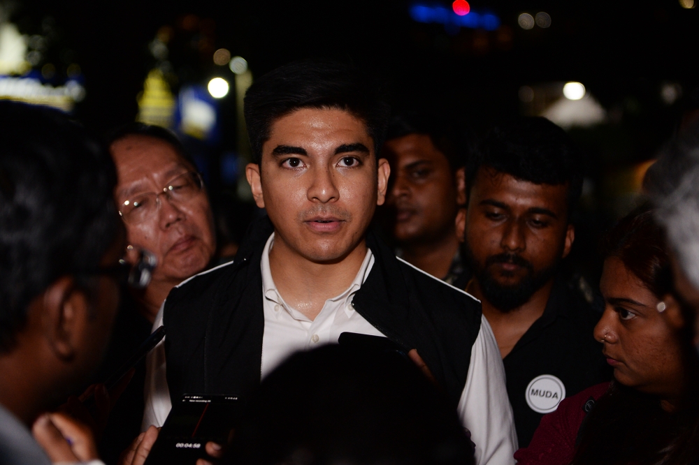 Muda president Syed Saddiq Syed Abdul Rahman has decided to be a ‘third force’ in Malaysia’s politics by becoming an opposition party. — Picture by KE Ooi
