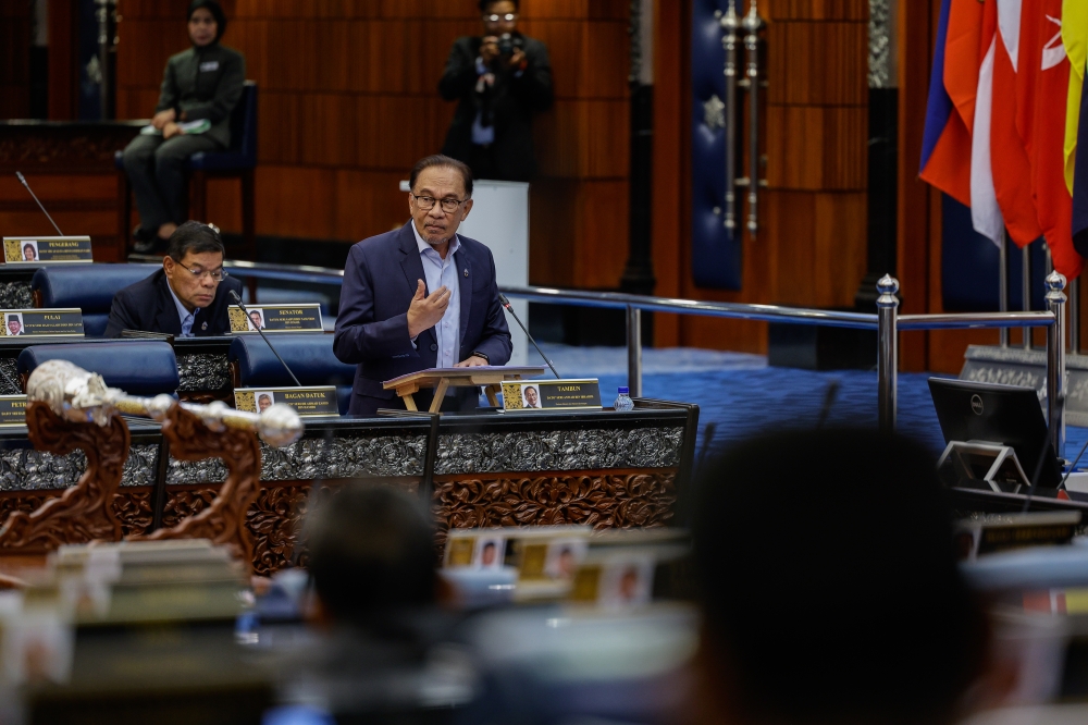 The following are among the highlights of Prime Minister Datuk Seri Anwar Ibrahim’s speech when tabling the motion on the 12th Malaysia Plan 2021-2025 Mid-Term Review (12MP MTR) in the Dewan Rakyat today. — Bernama pic