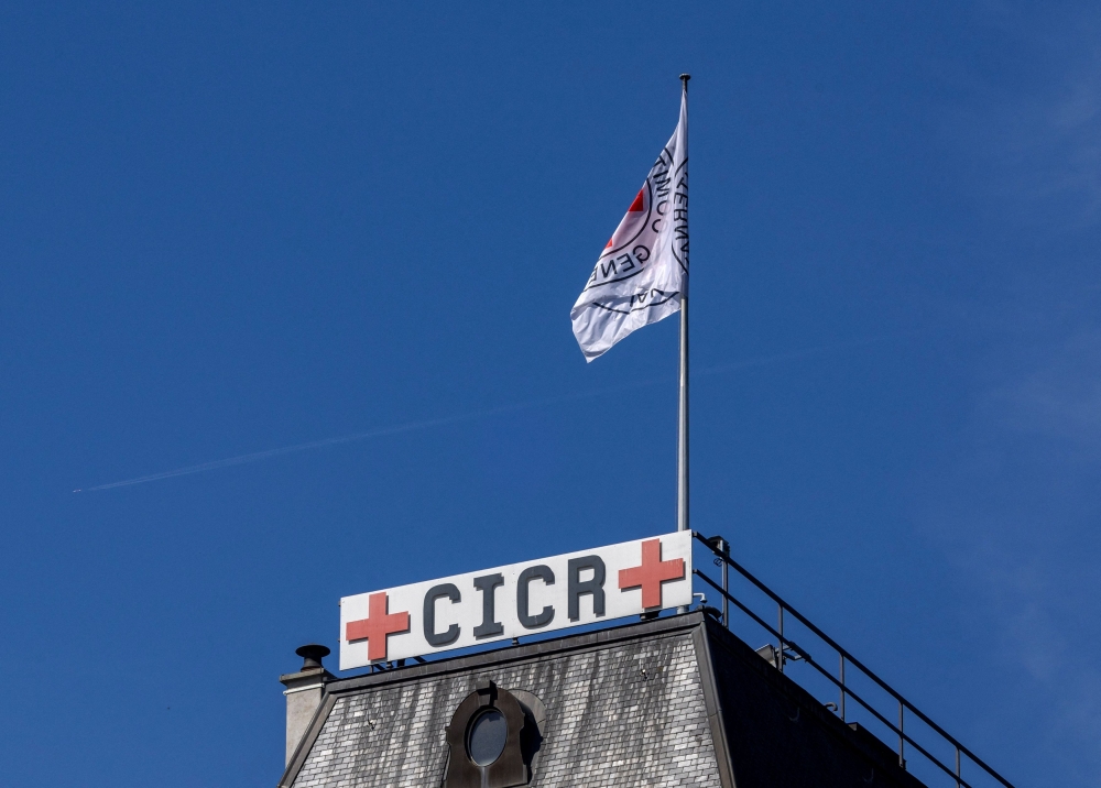 Headquarters of the ICRC is seen during the press conference of Robert Mardini, Director-General of the International Committee of the Red Cross (ICRC) in Geneva September 11, 2023. — Reuters pic