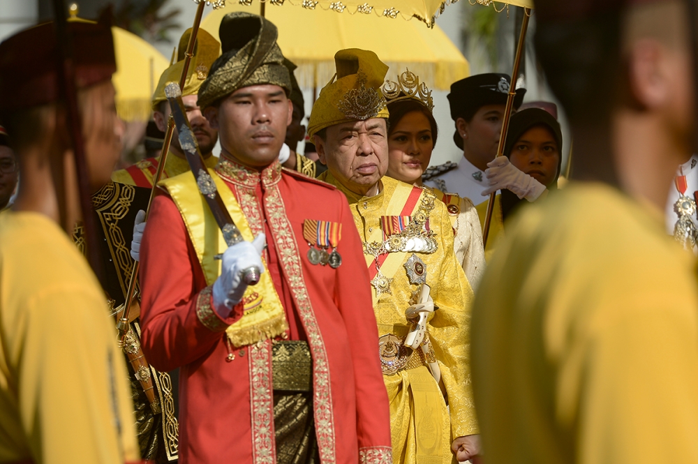 Sultan of Selangor Sultan Sharafuddin Idris Shah said fatwas can only be issued by each state’s mufti or fatwa committee after obtaining the consent of their Malay Rulers. — Picture by Mukhriz Hazim