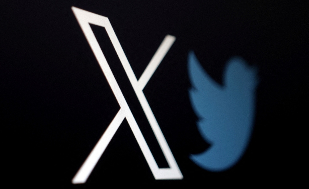 The new logo of Twitter is seen in this illustration taken, July 24, 2023. — Reuters pic