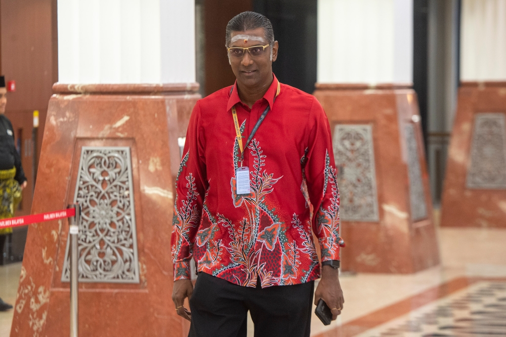 Jelutong MP RSN Rayer is seen at Dewan Rakyat, September 14, 2023. — Picture by Shafwan Zaidon