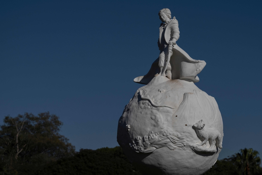 Picture of the sculpture The Little Prince, by Argentine artist Amanda Mayor (1929-2005), at the San Carlos Castle gardens in Concordia, Entre Rios Province, Argentina, taken on August 29, 2023. — AFP pic