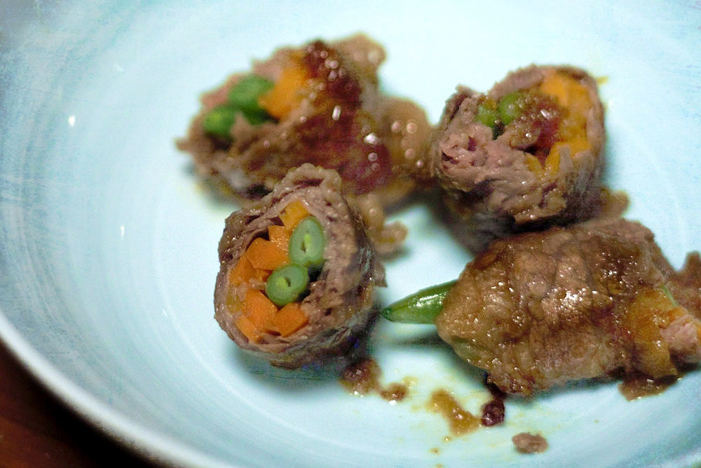 Traditional Japanese beef rolls are known as ‘negimaki’. – Pictures by CK Lim