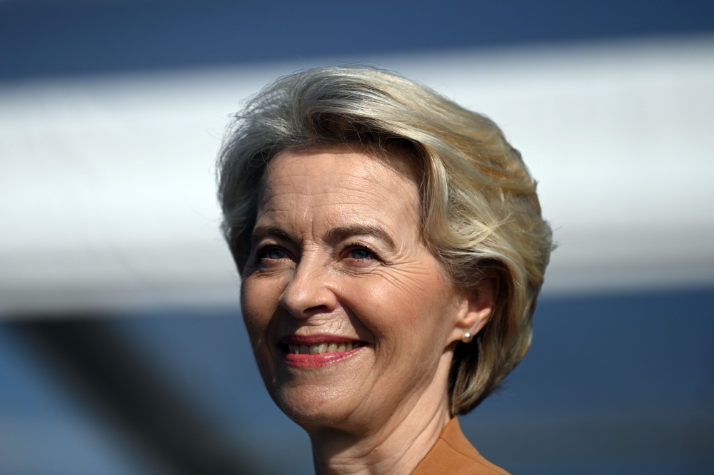 File photo of EU Commission President Ursula von der Leyen in Copenhagen on September 14, 2023. — AFP pic
