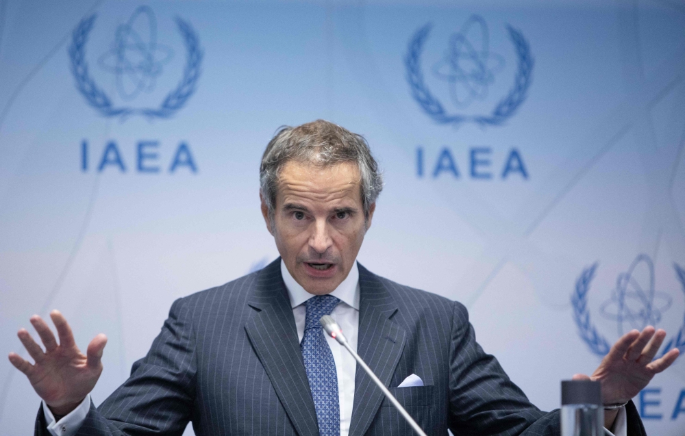 IAEA director general Rafael Grossi yesterday condemned the ‘disproportionate and unprecedented’ move by Iran to withdraw accreditation from several of its most experienced inspectors. — AFP pic