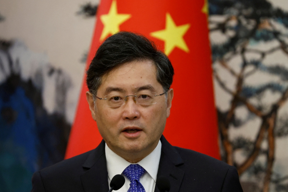 According to a report, China's former Foreign Minister Qin Gang had an extramarital affair while he was ambassador to the United States. ― Reuters pic