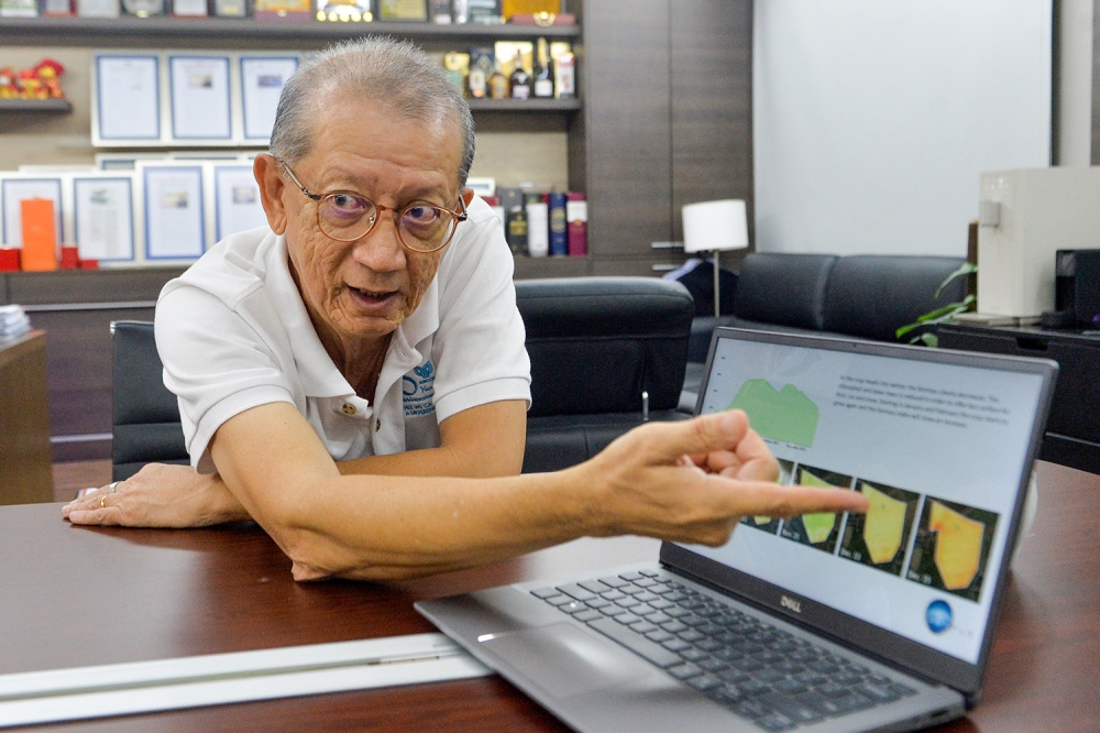 Ancom Crop Care chief operating officer Anthony Tan speaks during an interview in Petaling jaya September 20, 2023. — Picture by Miera Zulyana