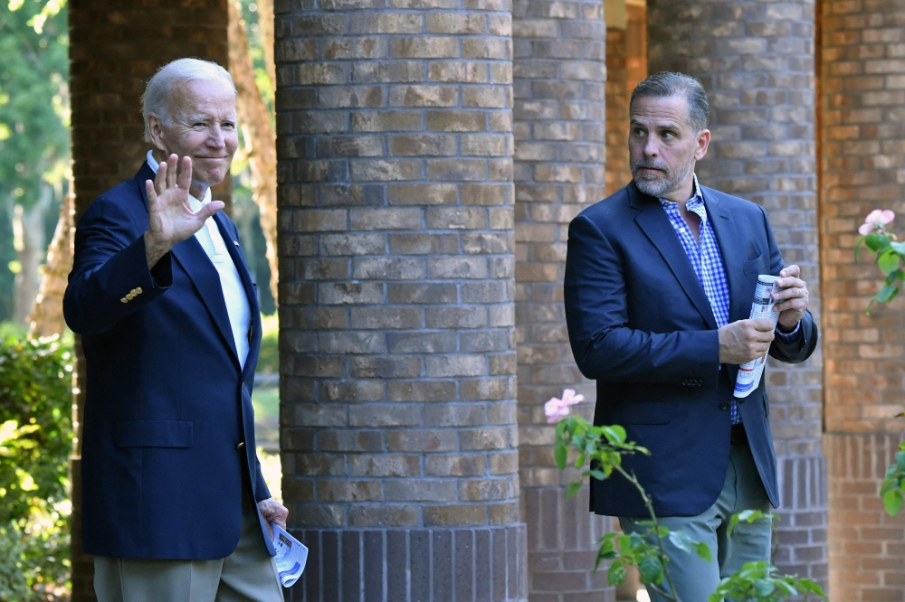 US President Joe Biden’s son Hunter Biden was ordered yesterday to appear in a Delaware court on October 3 to face gun charges, after he sought to avoid showing up personally in the case. — AFP pic