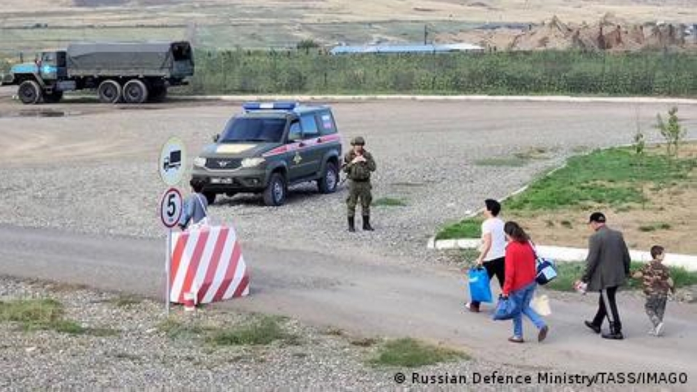 Russia says its soldiers evacuated over 2,000 people out of the conflict zone, including over 1,000 children. — Image: Russian Defence Ministry/TASS/IMAGO via DW