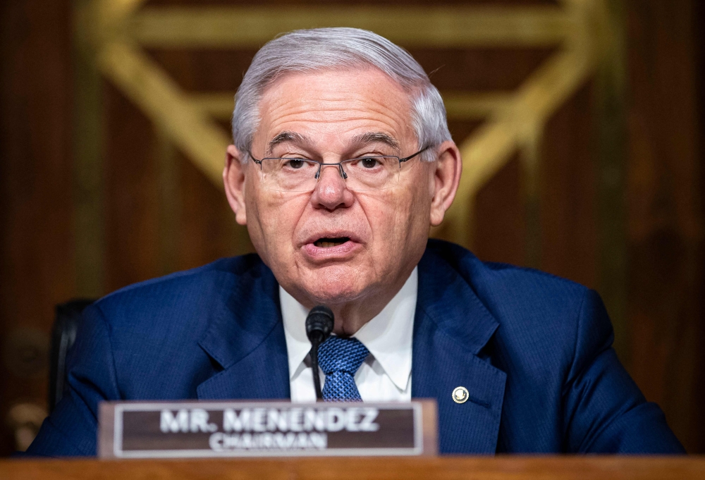 US Senator Robert Menendez of New Jersey, a Democrat and the powerful head of the Senate Foreign Relations Committee, has been indicted on corruption charges for a second time, the Justice Department announced on September 22, 2023. — AFP pic