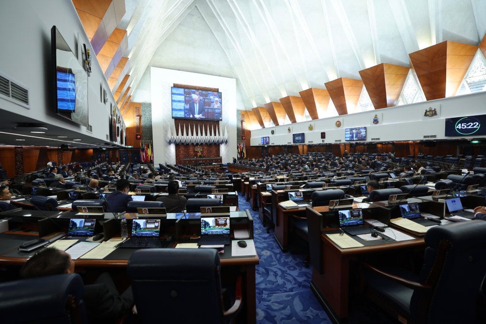 File picture of the 12th Malaysia Plan mid-term review at the Dewan Rakyat in Kuala Lumpur September 12, 2023. ― Bernama pic