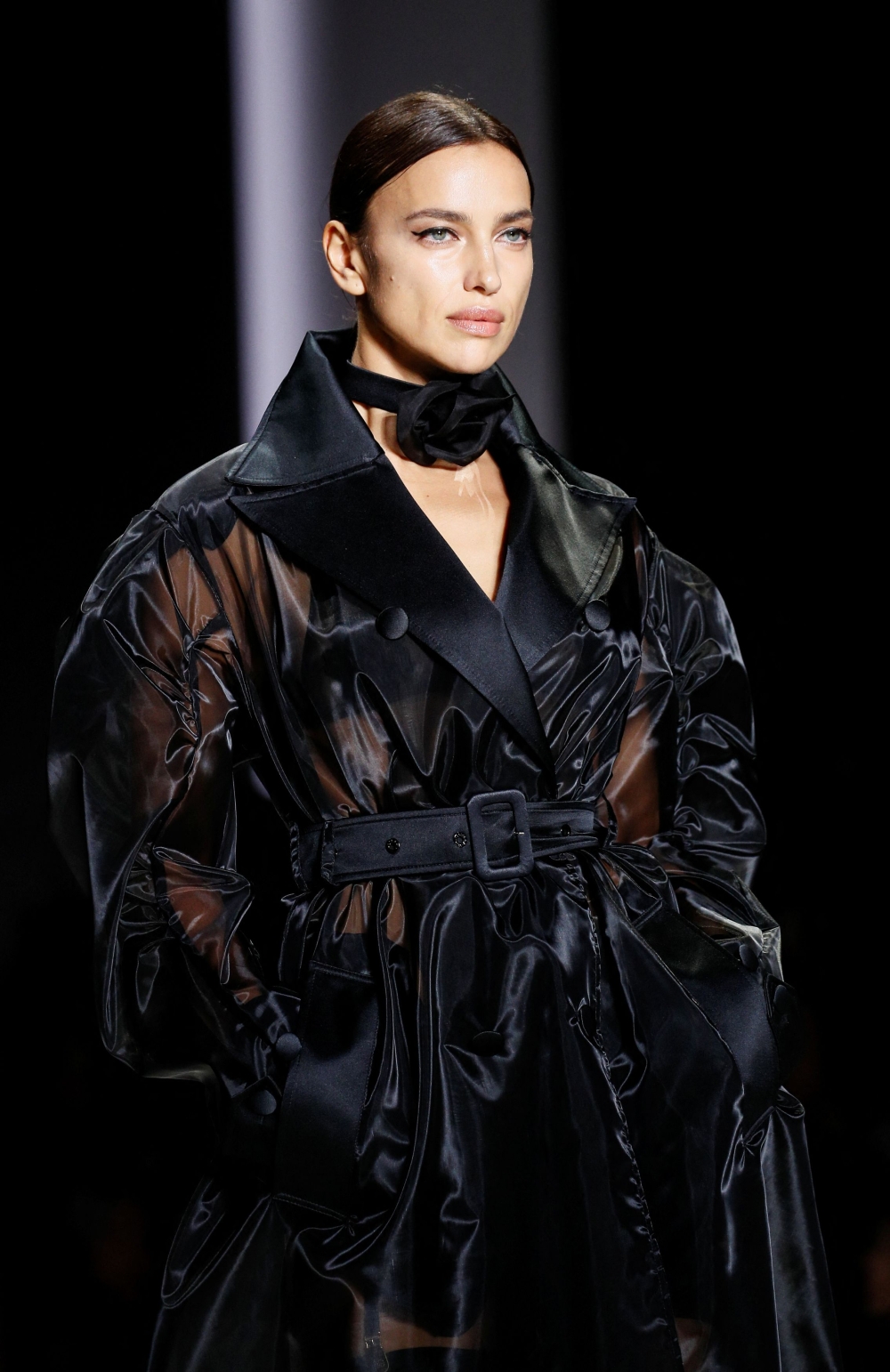 Irina Shayk presents a creation from the Dolce & Gabbana Spring/Summer 2024 collection during Milan Fashion Week in Milan, Italy, September 23, 2023. — Reuters pic